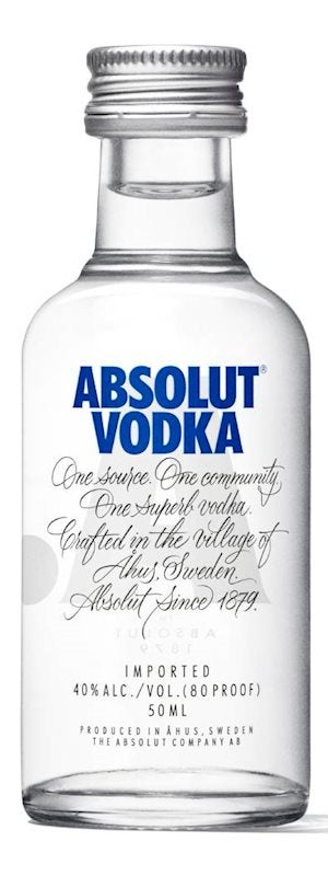 Shop Absolut Vodka Original Mini 50ml at Liquorland