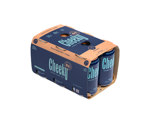 Shop Cheeky Hard Iced Tea Peach 6.5% 6 Pack Cans 330ml at Liquorland