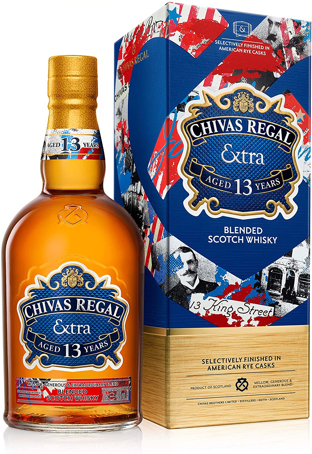 Shop Chivas Regal Extra 13yo Rye Blended Scotch Whisky 700ml at
