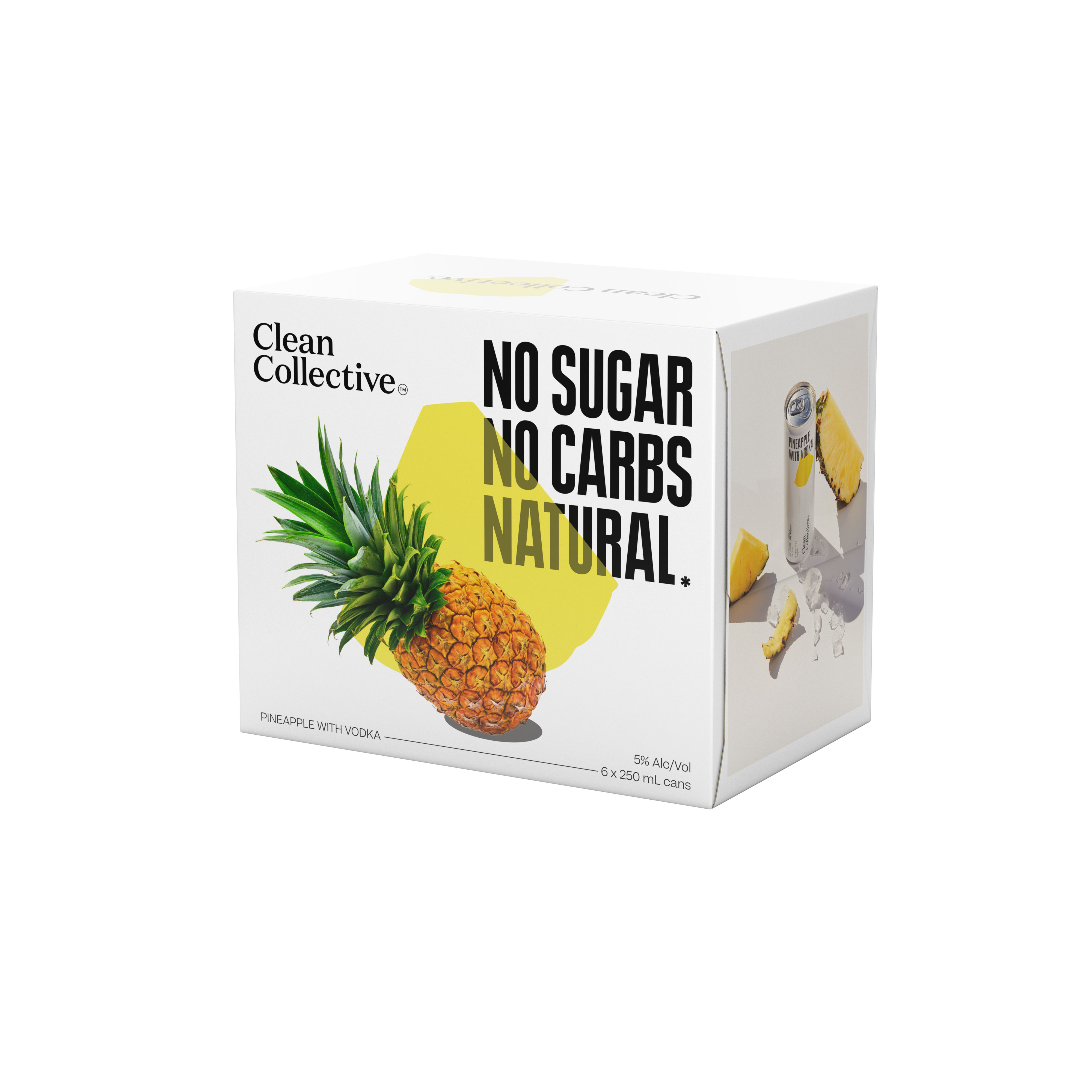 Shop Clean Collective Pineapple With Vodka 5% 6 Pack Cans 250ml at