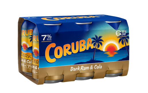 Shop Coruba & Cola 7% 6 Pack Cans 330ml at Liquorland