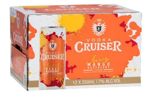 Shop Cruiser Mango Raspberry 7% 12 Pack Cans 250ml at Liquorland