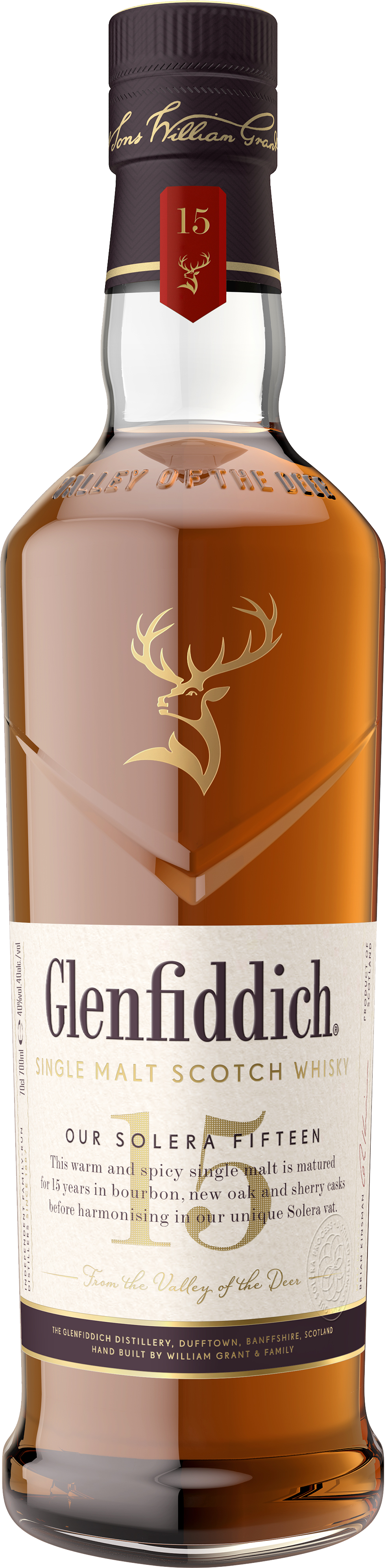 Shop Glenfiddich 15yo Single Malt Whisky 700ml at Liquorland