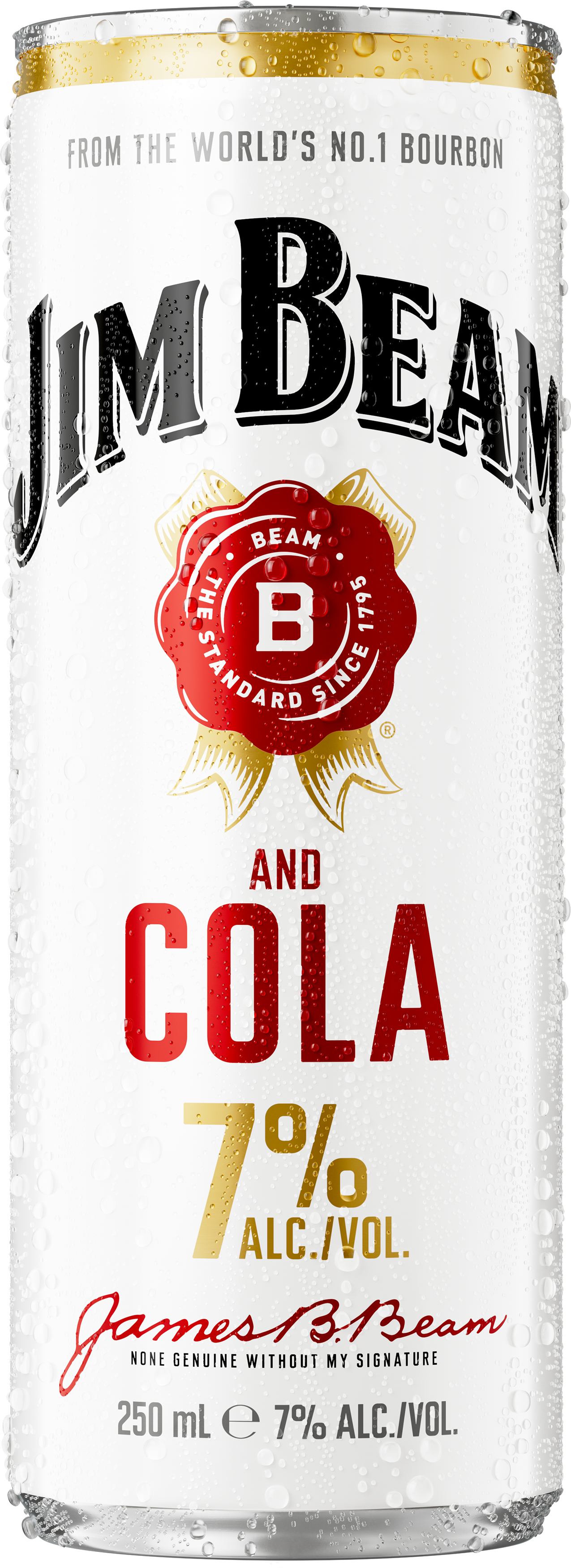 Shop Jim Beam & Cola 7% 4 Pack Cans 250ml at Liquorland