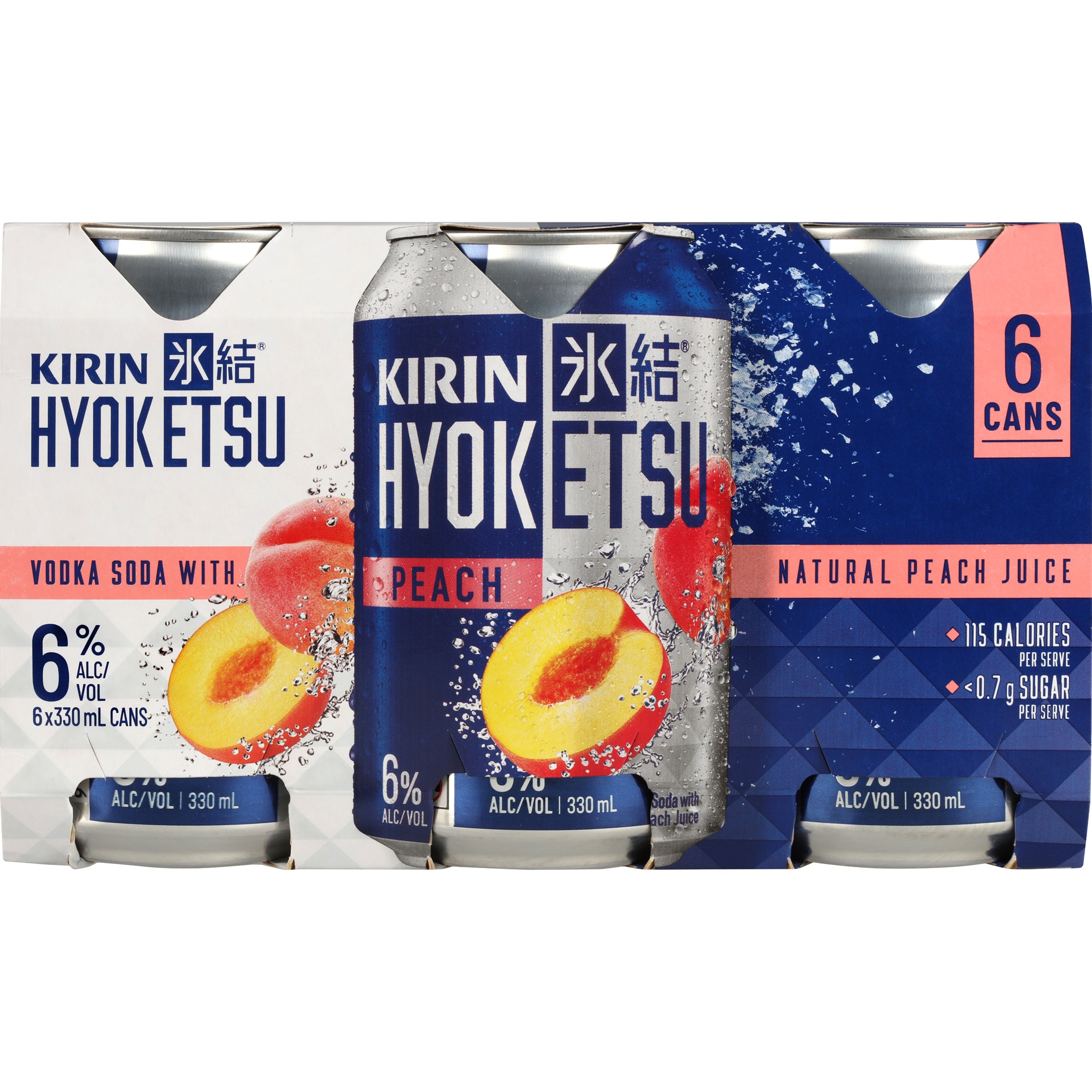 Shop Kirin Hyoketsu Peach 6% 6 Pack Cans 330ml at Liquorland