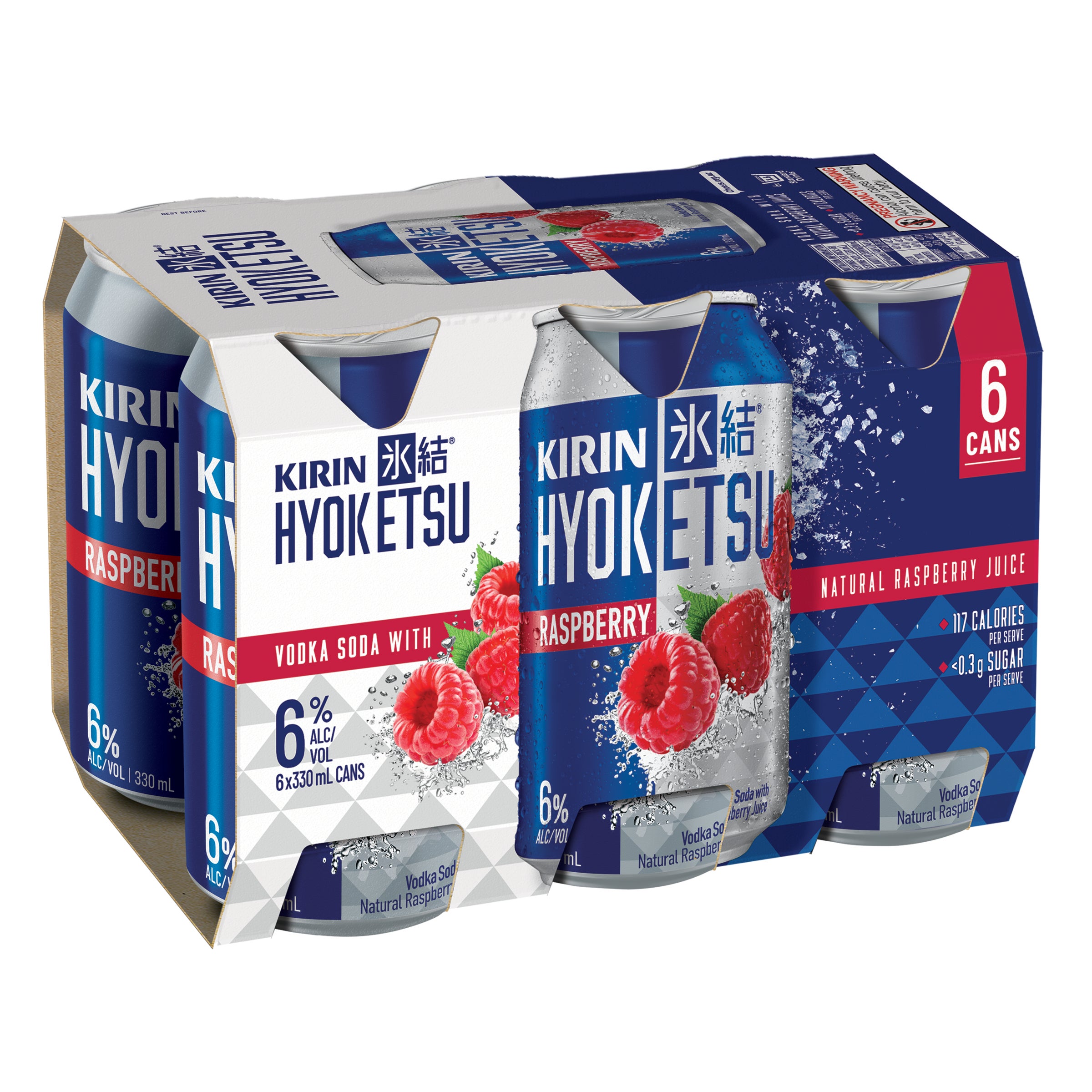 Shop Kirin Hyoketsu Raspberry 6% 6 Pack Cans 330ml at Liquorland