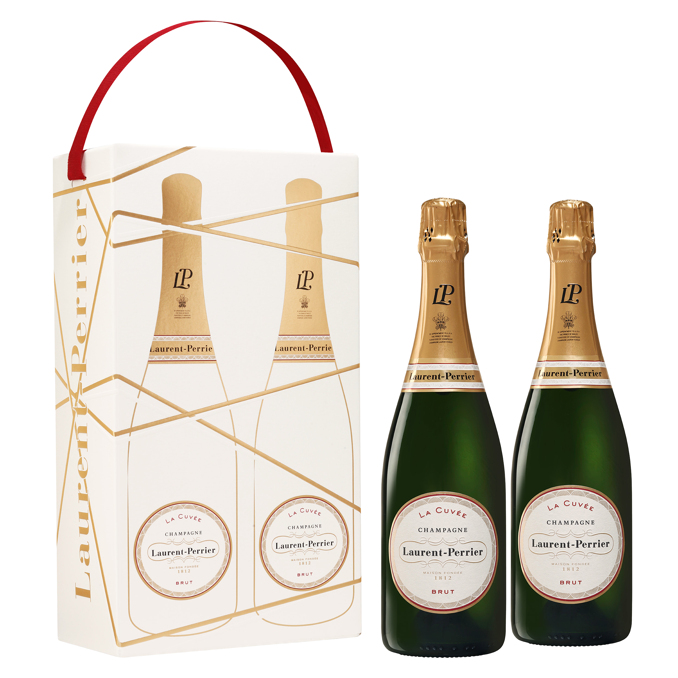 Shop Laurent Perrier Brut 2 Bottle Gift Set 750ml at Liquorland