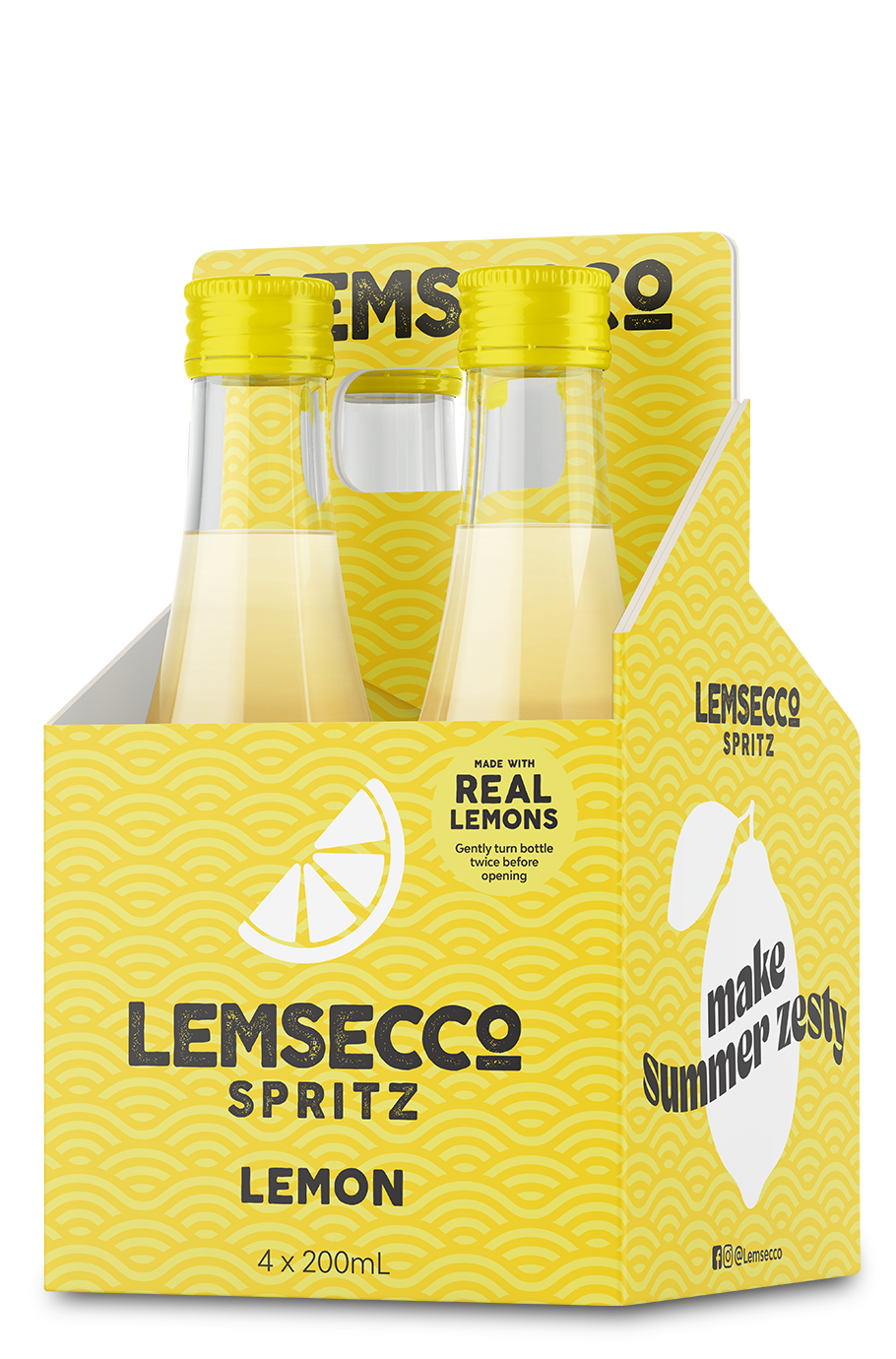 Shop Lemsecco Lemon Spritz 4 Pack Bottles 200ml at Liquorland