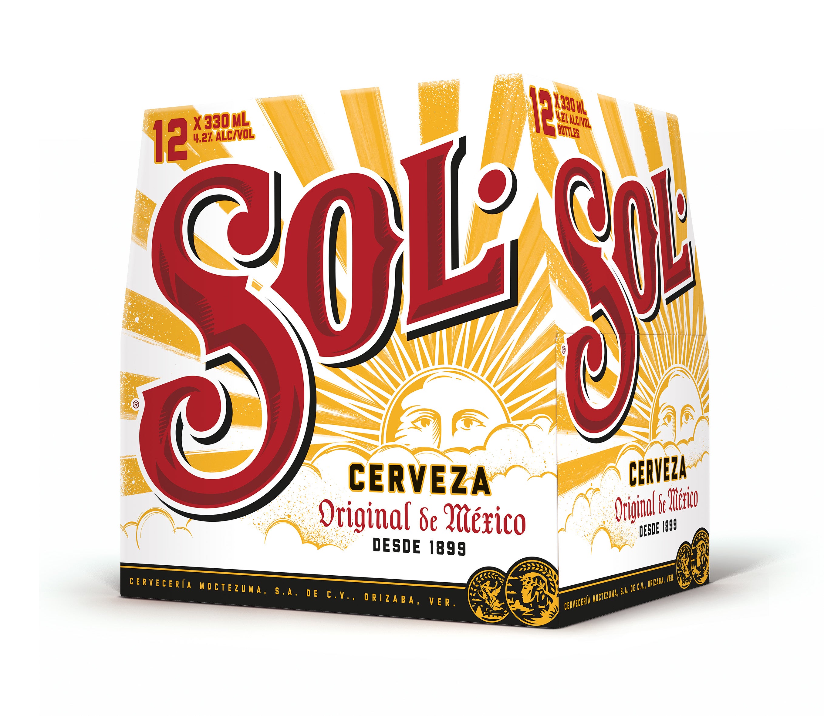 Shop Sol Mexican Lager 12 Pack Bottles 330ml at Liquorland