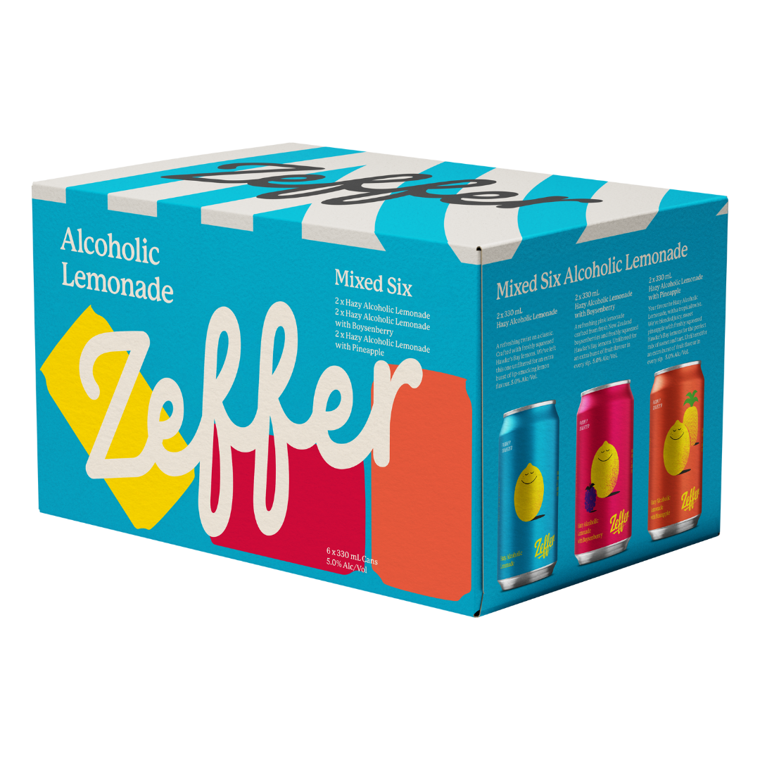 Shop Zeffer Hazy Lemonade 5% Mixed 6 Pack Cans 330ml at Liquorland